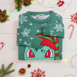 Pokemon Boys Christmas Jumper, Cosy Knitted Xmas Sweater - Gifts for Boys