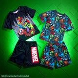 Get Trend Boys Pyjamas 2 Pack Short Sleeve PJs Set for Kids Teens Loungewear