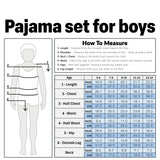 Get Trend Boys Pyjamas 2 Pack Short Sleeve PJs Set for Kids Teens Loungewear