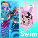 Get Trend Disney | Minnie mouse Girls Swimming Costume Toddlers One Piece Stretchy Swimsuit Comfortable Straps Swimwear for Beach Pool Swimming Holiday Essentials - Get Trend