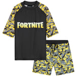 Get Trend | Fortnite Swimsuit Set for Boys Teenagers 2 Pcs with Swimming Trunks Boys Rash Vest for Swimming Beach Trip Holiday Essentials - Get Trend