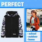 Fortnite Hoodie for Boys Teenagers Zip Up Jacket Warm Hooded Pullover Cosy Zipped Long Sleeve Gaming Sweater Casual Fashion Gaming Gifts for Boys - Get Trend