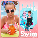 Get Trend Disney | Frozen Girls Swimming Costume Toddlers One Piece Stretchy Swimsuit Comfortable Straps Swimwear for Beach Pool Swimming Holiday Essentials - Get Trend