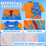 Get Trend Hot Wheels Swimsuit Set for Boys Teenagers 2 Pcs with Swimming Trunks Boys Rash Vest for Swimming Beach Trip Holiday Essentials - Get Trend