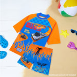 Get Trend Hot Wheels Swimsuit Set for Boys Teenagers 2 Pcs with Swimming Trunks Boys Rash Vest for Swimming Beach Trip Holiday Essentials - Get Trend