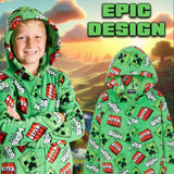 Minecraft Boys Fleece Onesie, Hooded Onesie Pyjamas - Gifts for Gamers