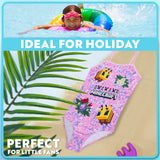 Get Trend Minecraft | Girls Swimming Costume Toddlers One Piece Stretchy Swimsuit Comfortable Straps Swimwear for Beach Pool Swimming Holiday Essentials - Get Trend