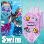 Get Trend Minecraft | Girls Swimming Costume Toddlers One Piece Stretchy Swimsuit Comfortable Straps Swimwear for Beach Pool Swimming Holiday Essentials - Get Trend