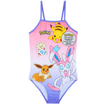 Get Trend | Pokemon Girls Swimming Costume Toddlers One Piece Stretchy Swimsuit Comfortable Straps Swimwear for Beach Pool Swimming Holiday Essentials - Get Trend