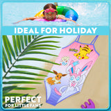Get Trend | Pokemon Girls Swimming Costume Toddlers One Piece Stretchy Swimsuit Comfortable Straps Swimwear for Beach Pool Swimming Holiday Essentials - Get Trend
