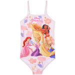 Get Trend Disney | Princess Girls Swimming Costume Toddlers One Piece Stretchy Swimsuit Comfortable Straps Swimwear for Beach Pool Swimming Holiday Essentials - Get Trend