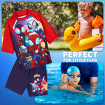 Get Trend Marvel | Spidey Swimsuit Set for Boys Teenagers 2 Pcs with Swimming Trunks Boys Rash Vest for Swimming Beach Trip Holiday Essentials - Get Trend