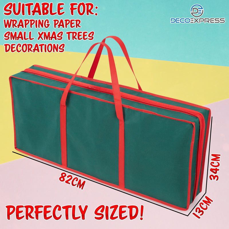 Christmas Tree Storage Bag - Zipped Christmas Storage Tree Bag - Green 82cm - Get Trend