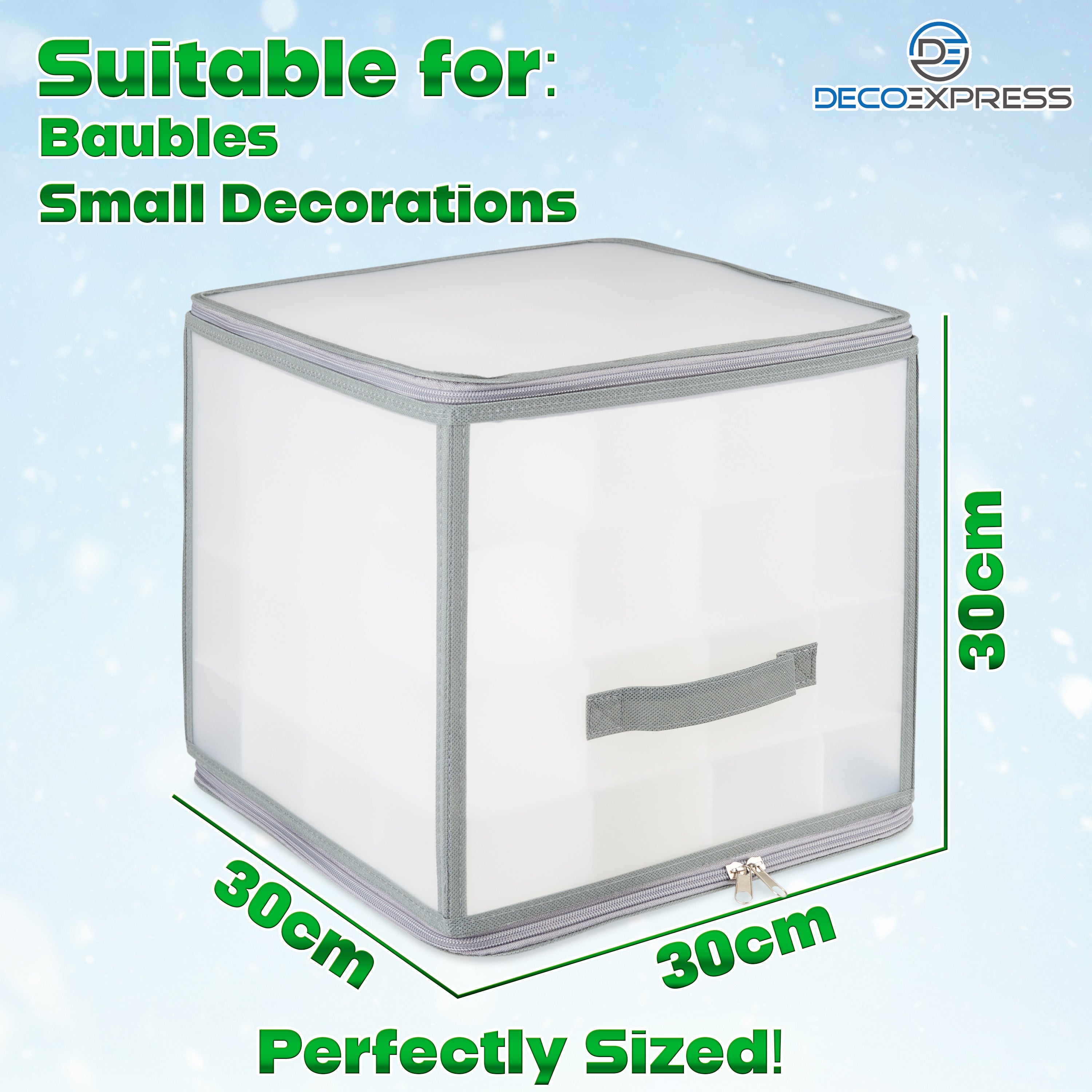 DECO EXPRESS Christmas Ornament Storage Box Christmas Decoration Storage - Get Trend
