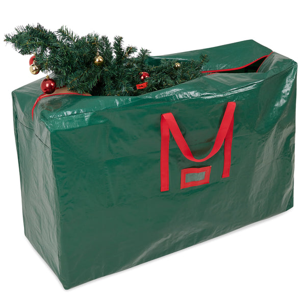 Christmas Tree Storage Bag - Zipped Christmas Storage Tree Bag  - Green 120 cm