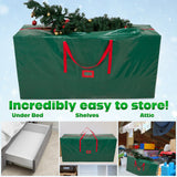 Christmas Tree Storage Bag - Zipped Christmas Storage Tree Bag - Green 160 cm - Get Trend