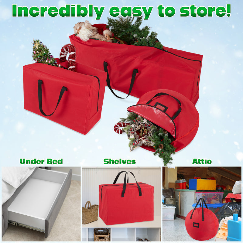 DECO EXPRESS Christmas Ornament Storage Box - 3 Piece Set - Get Trend
