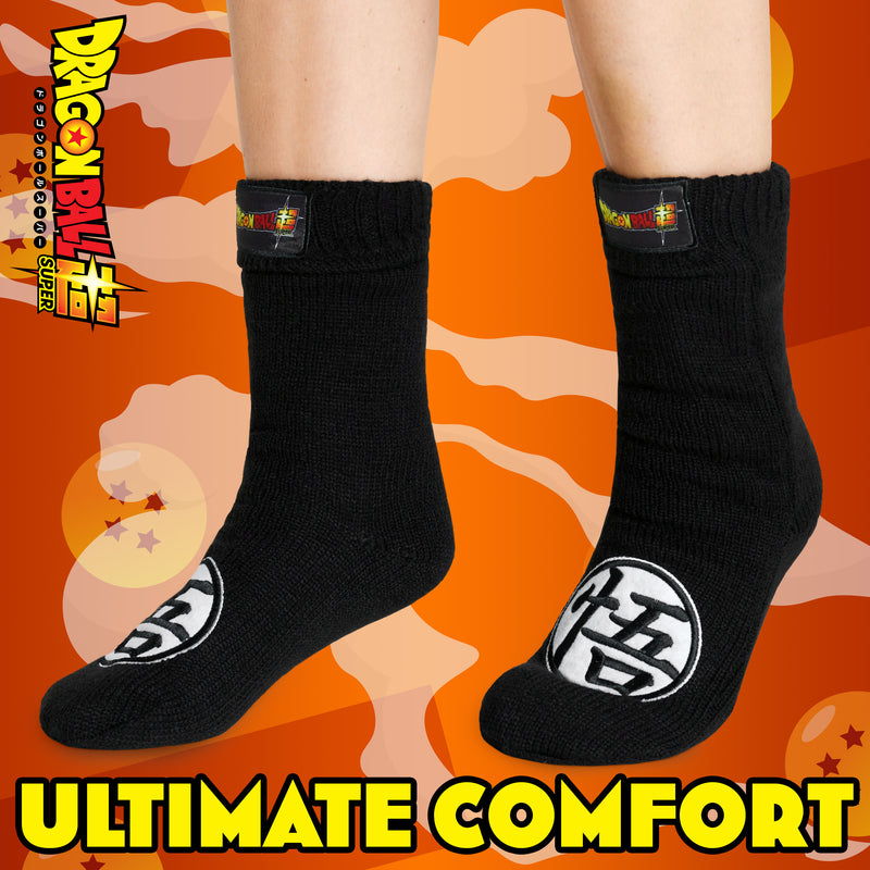 Dragon Ball Z Fluffy Socks for Boys - Black