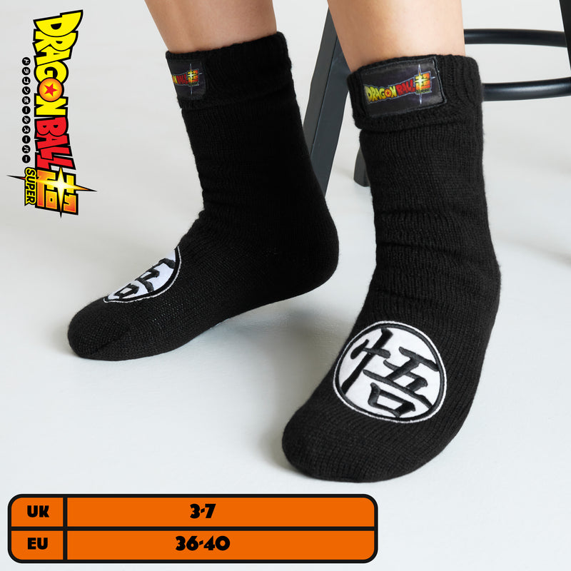 Dragon Ball Z Fluffy Socks for Boys - Black