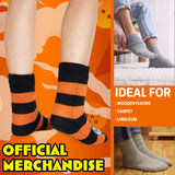 Dragon Ball Z Fluffy Socks for Boys - Black & Orange - Get Trend