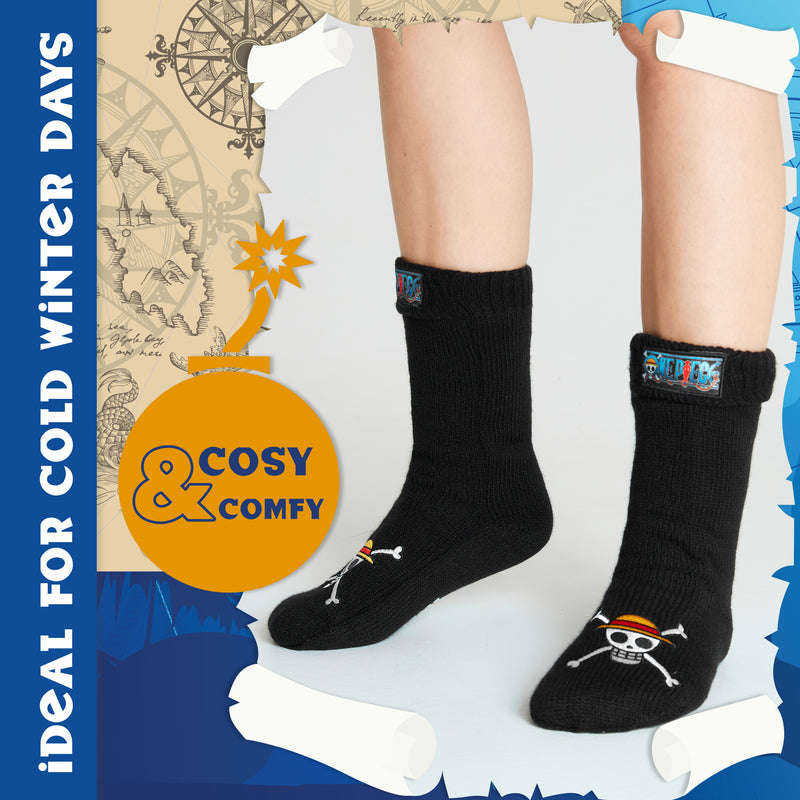 One Piece Fluffy Socks for Teenagers - Soft and Warm Slipper Socks