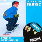 Fortnite Boys and Teenagers Beanie Hat, Warm Cosy Knitted Winter Hat Winter Accessories - Gifts for Gamers Black