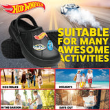 Hot Wheels Boys Clogs with Charms, Kids Summer Shoes for Garden, Beach, Pool Holiday