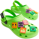 Minecraft Boys Clogs, Kids Summer Garden Shoes Removable Shoe Charms