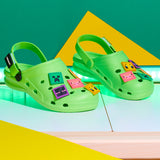 Minecraft Boys Clogs, Kids Summer Garden Shoes Removable Shoe Charms