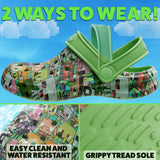 Minecraft Boys Clogs, Kids Summer Garden Shoes or Beach, Pool, Holiday Essentials