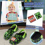 Minecraft Boys Winter Clogs Fleece Lining & Charms