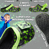 Minecraft Boys Winter Clogs Fleece Lining & Charms