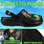 Minecraft Boys Clogs, Kids Summer Garden Shoes Removable Shoe Charms for Beach, Pool, Holiday Essentials Slip On with Strap, Gamer Gifts - Get Trend