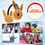 Pokemon Ear Muffs Kids - Winter Accessories Warm Cosy Earmuffs for School Travel Days Out - Gifts for Gamers - Get Trend