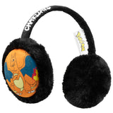 Pokemon Ear Muffs Kids - Winter Accessories Warm Cosy Earmuffs - (Charizard)