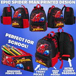 Marvel Spiderman Backpack Set 4 Pcs - Get Trend