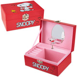 Peanuts Snoopy Musical Jewellery Box for Girls with Compartments - Girls Gifts