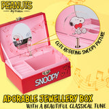 Peanuts Snoopy Musical Jewellery Box for Girls with Compartments - Girls Gifts