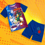 Get Trend Boys Pyjamas Set Short PJs Kids Lounge Set Nightwear Soft Summer Sleepwear - Get Trend