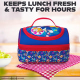 Get Trend Sonic The Hedgehog Lunch Bag for Kids Insulated Lunch Box with Compartments Knuckles Shadow Snacks Food Carrier for School Picnic Cooler Bag (Blue/Red Sonic)