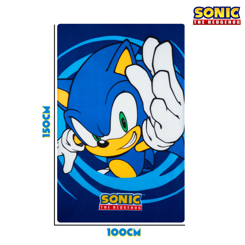 Sonic The Hedgehog Fleece Blanket for Kids, Super Soft Blanket - Get Trend