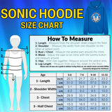 SONIC THE HEDGEHOG Boys Hoodie, Reversible Sequin Hooded Sweatshirt - Boys Gifts