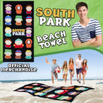 South Park Beach Towel for Adults Teens Soft Absorbent Bath Shower Gym Swimming Towel 100% Cotton Stan Kyle Cartman Kenny Holiday Essentials 140x70cm - Get Trend