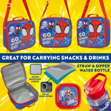 Get Trend Marvel Spidey Lunch Bag Set for Kids 3 Pcs with Snack Lunch Box