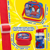 Get Trend Marvel Spidey Lunch Bag Set for Kids 3 Pcs with Snack Lunch Box