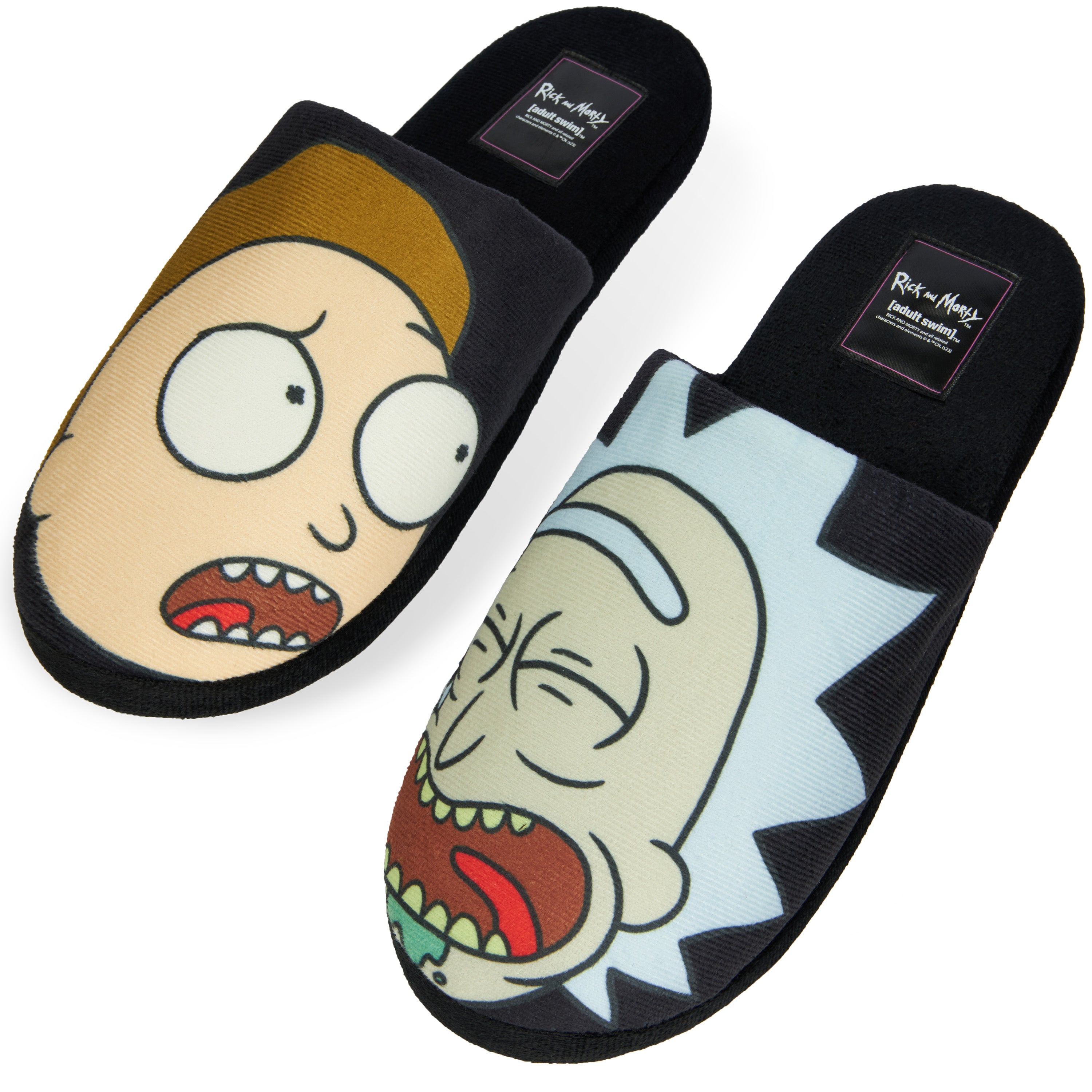 RICK AND MORTY Men's Slippers - Indoor House Shoes Teenagers Mens Sliders Size 7-12 - Get Trend
