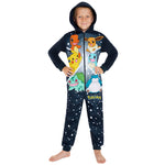 Pokemon Fleece Onesie for Boys Warm Hooded Onesie for Kids Teenagers 4-14 Years Kids - Get Trend