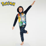 Pokemon Fleece Onesie for Boys Warm Hooded Onesie for Kids Teenagers 4-14 Years Kids - Get Trend