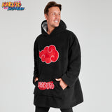 Naruto Blanket Hoodie for Men and Teenagers - Cosy Oversized Fleece Hoodie One Size - Get Trend