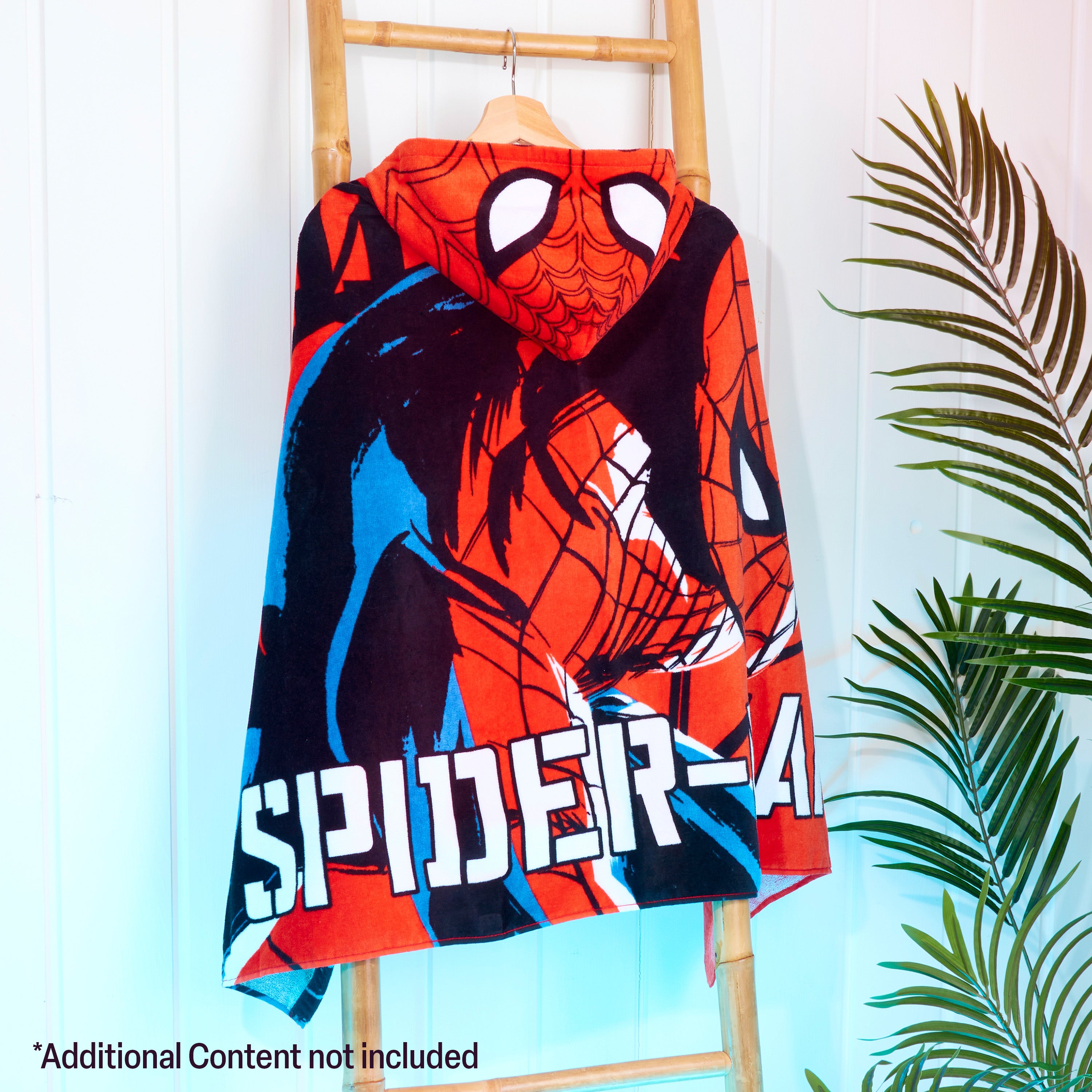 Marvel Spiderman Bath Towel with Hood for Kids Teenagers Absorbent Changing Robe - Get Trend